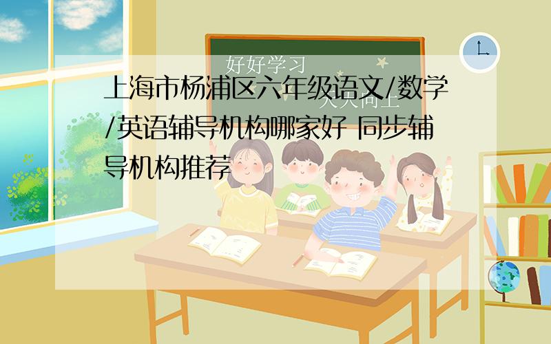 上海市杨浦区六年级语文/数学/英语辅导机构哪家好 同步辅导机构推荐